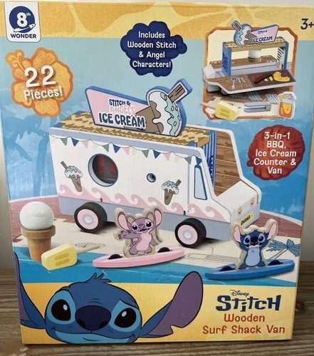 Disney stitch wooden surf - disney,