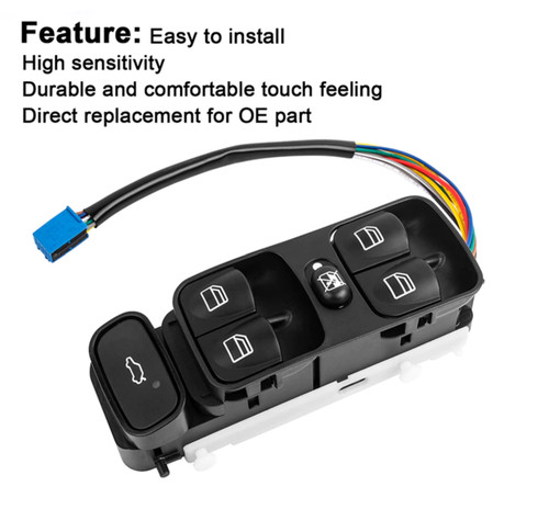 Button electric window - button,,