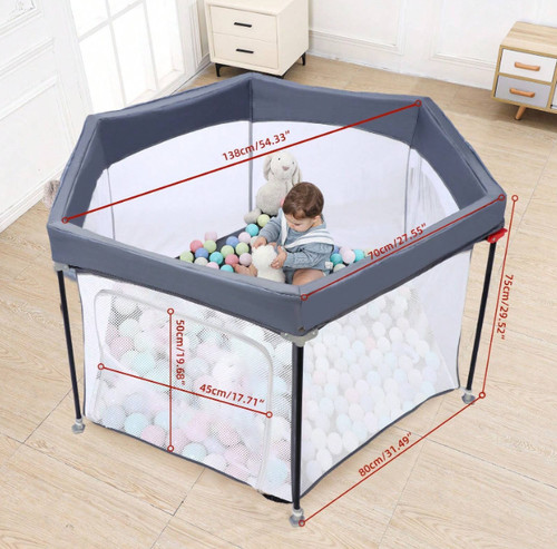 Baby playpen folding hexagon - baby,