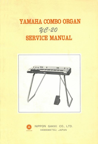 Yamaha yc20 service manual - service,