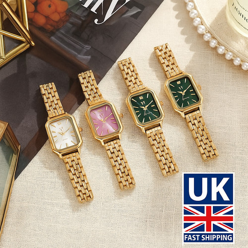 Luxury square dial quartz - square, gold