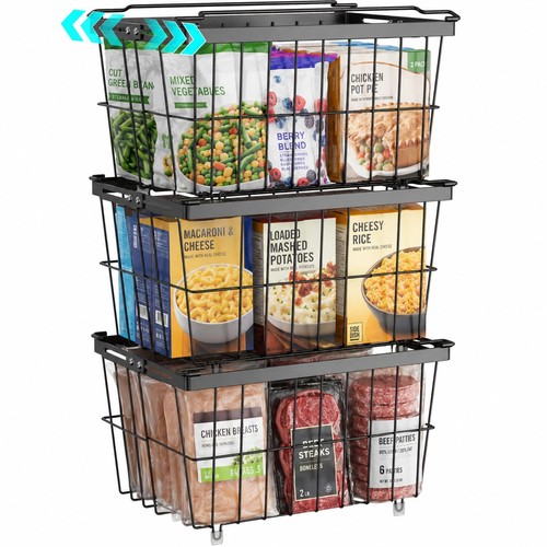 Freezer organizer bins 3 - bins,