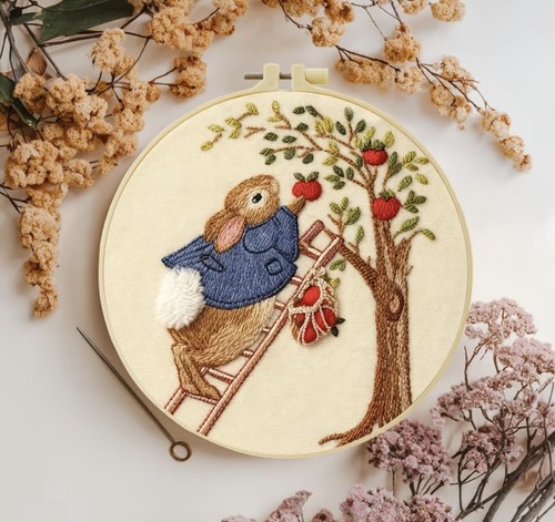Embroidery kit the - the, apple