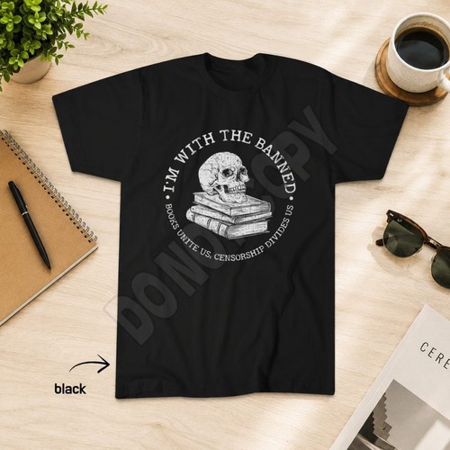 With the banned books - with,