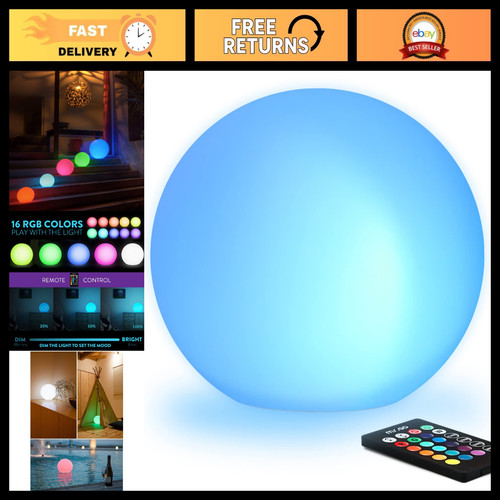Led glowing mood ball - 8",