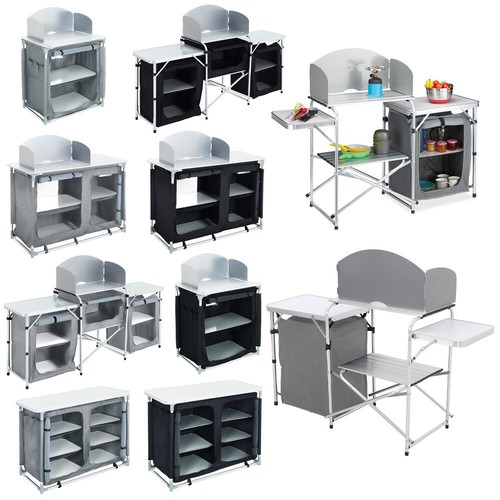 Aluminium camping table - aluminium,