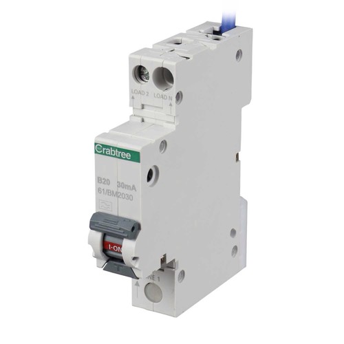 Crabtree 20amp rcbo - crabtree,