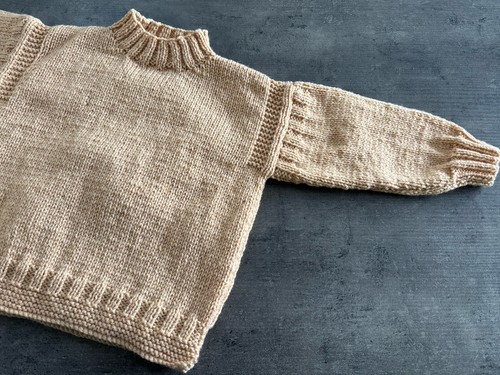 New hand knitted aran - knitted,