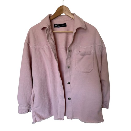 Zara denim shacket womens - denim,
