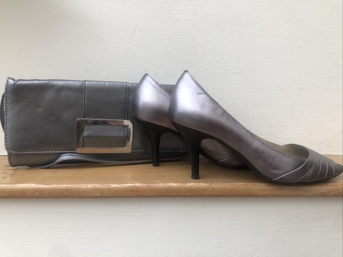 Silver heels peep toe - peep, shoes