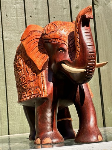 Wooden elephants 34x26cm - wooden,