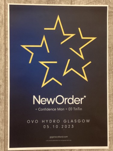 New order concert poster - order,