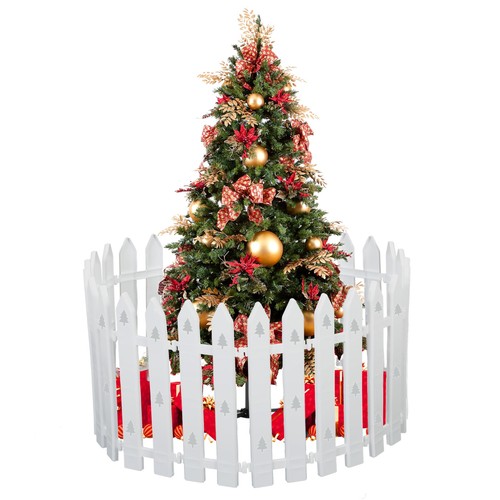 40cm white picket christmas - 40cm,