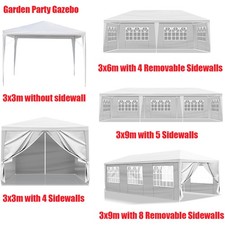 3x3m 3x6m 3x9m white gazebo - 3x6m,