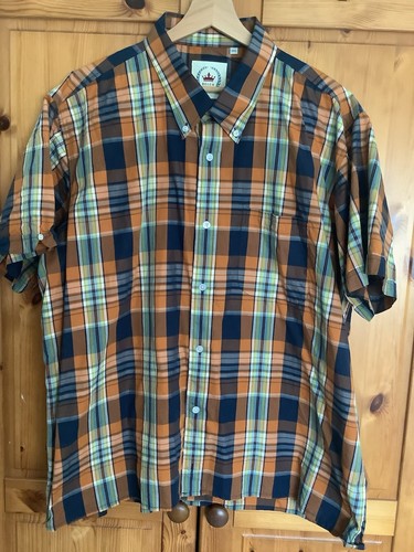 Relco orange check - relco, shirt