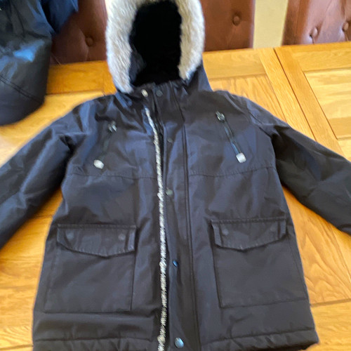 Girls black hooded firetrap - hooded,