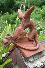 Dragon roof finial half round