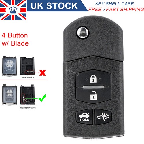 Button flip key case shell - flip,