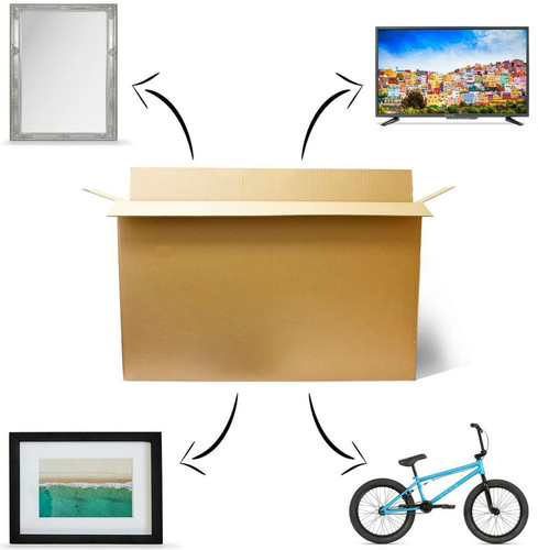Large cardboard boxes bike - cardboard, x