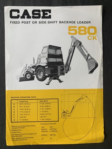 Case 580ck backhoe loader - case,