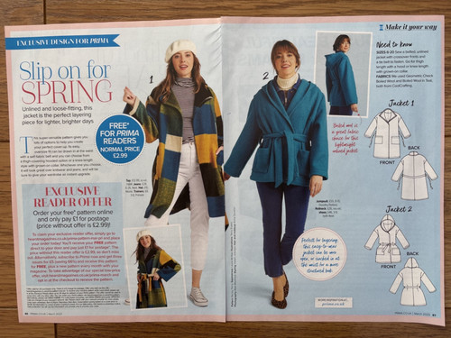 Prima sewing pattern ladies - prima,