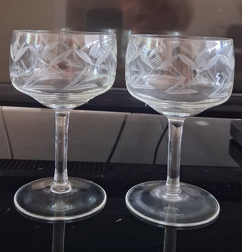 Pare vintage cut glass - pare,