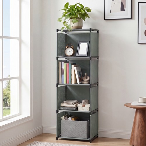 Tier fabric bookshelf - 5,