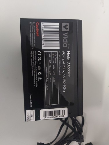 Vida black psu - black, supply