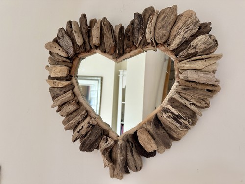 45cm driftwood wall mirror - 45cm,