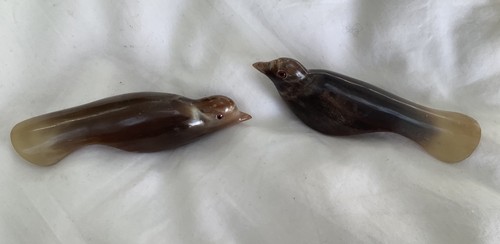 Pair vintage carved - pair,