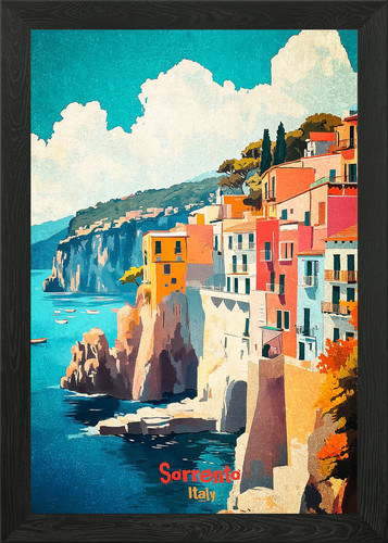 Sorrento italy art poster - sorrento,