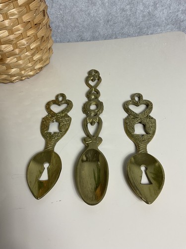 Vintage solid brass - brass, love