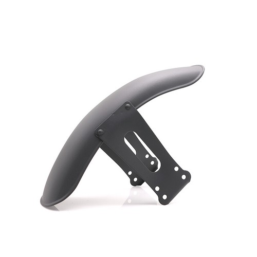 Black metal front fender - metal,