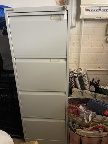 Bisley grey metal drawer - bisley,