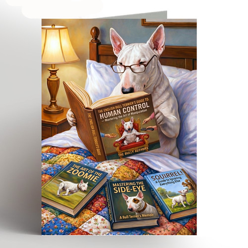Funny english bull terrier - english,