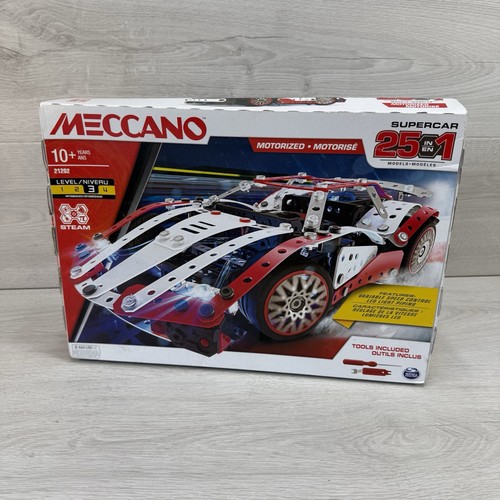 Meccano supercar 1 set - meccano, 25-in-1