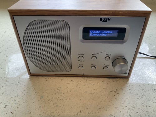 Bush wooden dab radio portable - wooden,