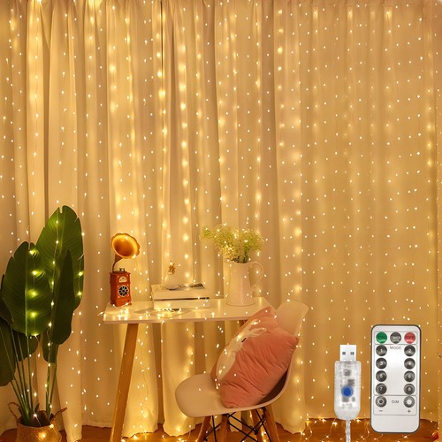 Curtain fairy lights - curtain,