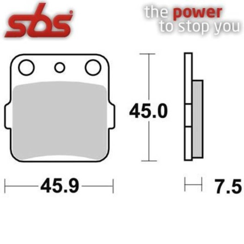 Pair brake pads - brake, 592cs
