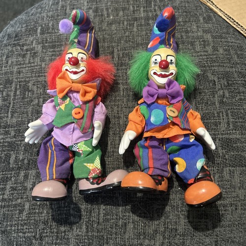 Pair vintage clown - of,
