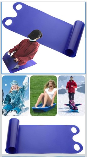 Snow sled flying - snow, rug