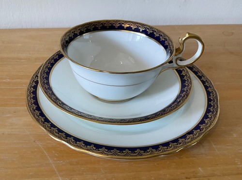 Blue gold and white aynsley - and,