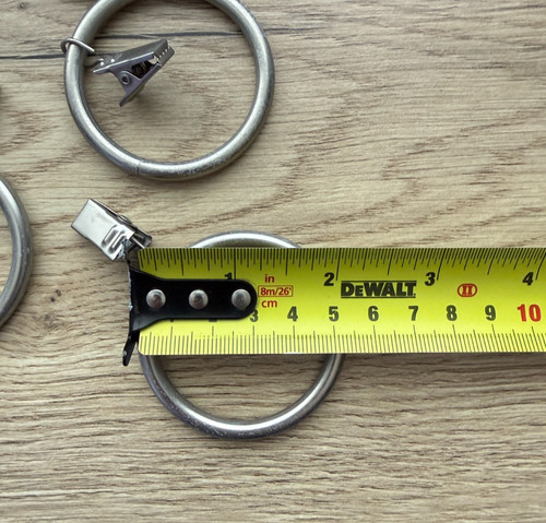 Metal curtain rings with - rings,