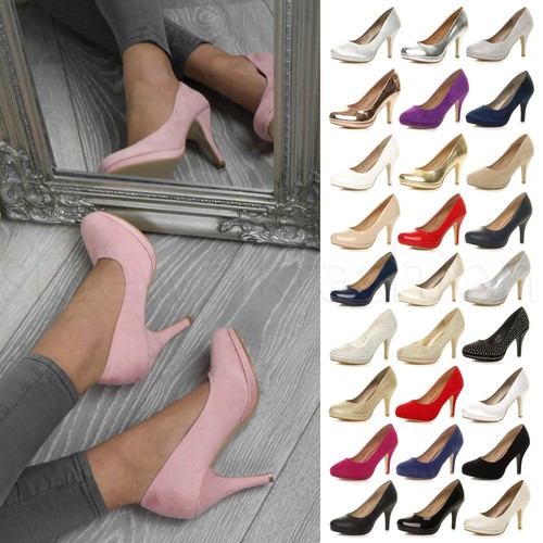 Womens ladies high mid - , heel