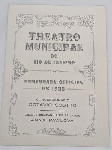 Anna pavlova 1928 programme - pavlova",