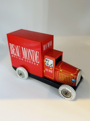 Tin toy delivery truck - toy,