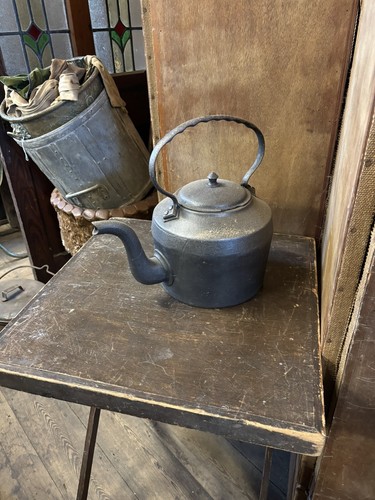 Large antique kettle - kettle,