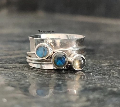 Spinner labradorite ring - labradorite,