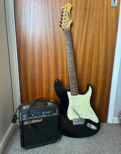 Carlsbro black solid body - carlsbro,