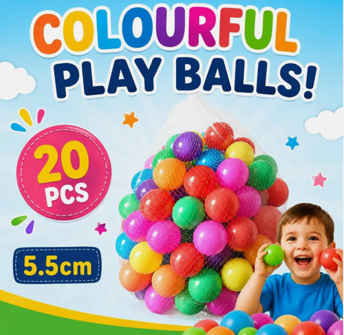 20pcs soft plastic ocean - 20pcs, balls